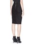 Back View - Click To Enlarge - GIVENCHY - Bonded lace pencil skirt