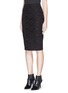 Front View - Click To Enlarge - GIVENCHY - Bonded lace pencil skirt