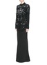 Figure View - Click To Enlarge - GIVENCHY - Fishtail crepe maxi skirt