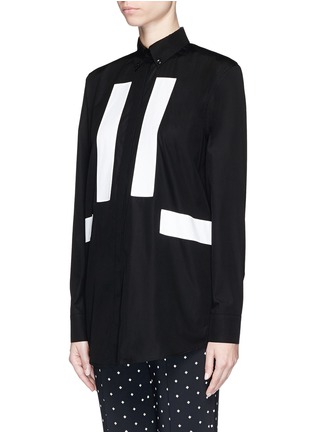 Front View - Click To Enlarge - GIVENCHY - Button down collar cotton poplin shirt
