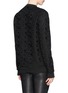 Back View - Click To Enlarge - GIVENCHY - Bonded lace mesh sweatshirt