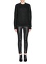 Figure View - Click To Enlarge - GIVENCHY - Bonded lace mesh sweatshirt
