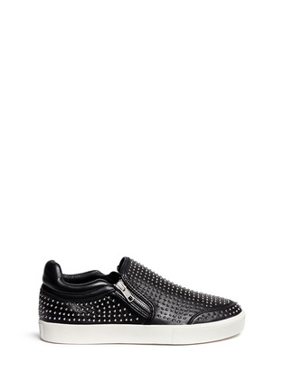 Main View - Click To Enlarge - ASH - 'Iman' stud leather skate slip-ons
