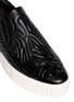 Detail View - Click To Enlarge - ASH - 'Kong' embossed leather platform skate slip-ons