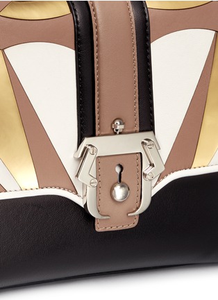 Detail View - Click To Enlarge - PAULA CADEMARTORI - 'Petite Faye' medium colourblock leather satchel