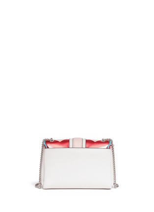 Back View - Click To Enlarge - PAULA CADEMARTORI - 'Carine' mini mirror colourblock leather shoulder bag