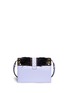 Back View - Click To Enlarge - PAULA CADEMARTORI - 'Tatiana' feather front leather shoulder bag