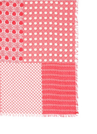 Detail View - Click To Enlarge - FRANCO FERRARI - Stripe and dot print silk-modal scarf