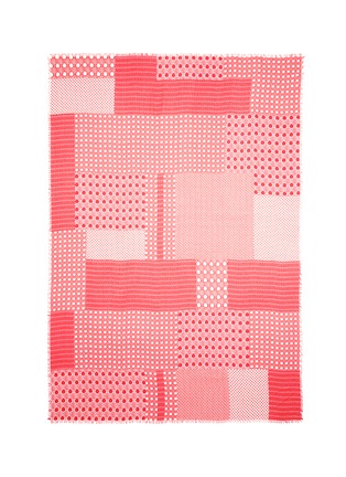 Main View - Click To Enlarge - FRANCO FERRARI - Stripe and dot print silk-modal scarf