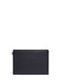 Main View - Click To Enlarge - BALENCIAGA - Clip' medium grid textured leather pouch