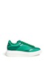 Main View - Click To Enlarge - ALEXANDER MCQUEEN - Chunky outsole python trim leather sneakers