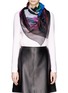 Figure View - Click To Enlarge - ALEXANDER MCQUEEN - Painted leopard print silk chiffon scarf