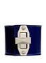 Main View - Click To Enlarge - ALEXANDER MCQUEEN - Bridge twist lock wide leather bracelet