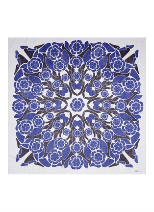 Main View - Click To Enlarge - ALEXANDER MCQUEEN - Kaleidoscopic floral print silk chiffon scarf