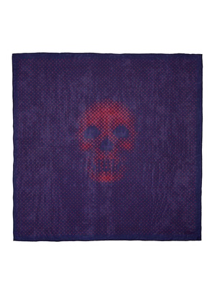 Main View - Click To Enlarge - ALEXANDER MCQUEEN - Graduated dot skull silk chiffon scarf