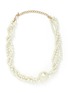Main View - Click To Enlarge - KENNETH JAY LANE - Glass pearl pendant multi tier necklace