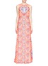 Main View - Click To Enlarge -  - Cosmic Fountain keyhole back maxi dress
