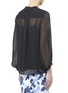 Back View - Click To Enlarge - DIANE VON FURSTENBERG - Tanyana sheer silk-chiffon blouse