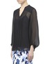 Front View - Click To Enlarge - DIANE VON FURSTENBERG - Tanyana sheer silk-chiffon blouse