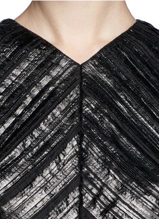 Detail View - Click To Enlarge - PROENZA SCHOULER - Lacquered pleat dress