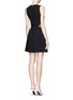 Back View - Click To Enlarge - PROENZA SCHOULER - Lacquered pleat dress