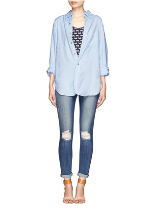Figure View - Click To Enlarge - J BRAND - Midrise ripped jeans