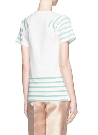 Back View - Click To Enlarge - STELLA MCCARTNEY - Rose appliqué stretch jersey T-shirt