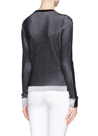 Back View - Click To Enlarge - PRABAL GURUNG - Rose stretch sweater