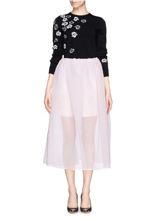 Figure View - Click To Enlarge - PRABAL GURUNG - Rose stretch sweater