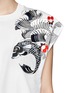 Detail View - Click To Enlarge - 3.1 PHILLIP LIM - Tattoo embroidery organza top