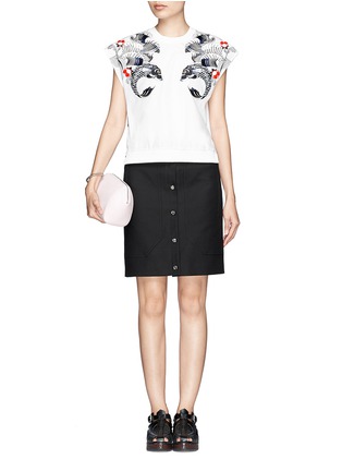 Figure View - Click To Enlarge - 3.1 PHILLIP LIM - Tattoo embroidery organza top