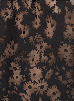 Detail View - Click To Enlarge - STELLA MCCARTNEY - Daisy devoré sheer shirt