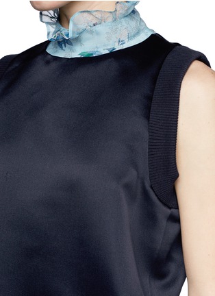 Detail View - Click To Enlarge - SACAI - Pleated floral bottom dress