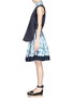 Figure View - Click To Enlarge - SACAI - Pleated floral bottom dress