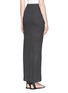 Back View - Click To Enlarge - HELMUT LANG - Twist and slit front jersey maxi skirt