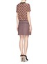 Back View - Click To Enlarge - VICTORIA, VICTORIA BECKHAM - Cotton-jacquard printed dress