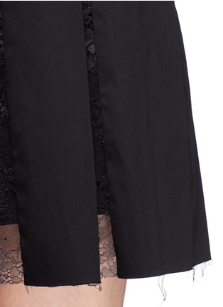 Detail View - Click To Enlarge - THAKOON - Lace fold pleat skirt