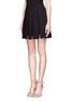 Front View - Click To Enlarge - THAKOON - Lace fold pleat skirt