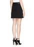 Back View - Click To Enlarge - RAG & BONE - Paige leather waistband pleat wrap skirt