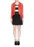 Figure View - Click To Enlarge - RAG & BONE - Paige leather waistband pleat wrap skirt