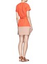 Back View - Click To Enlarge - VICTORIA, VICTORIA BECKHAM - Belted top combo dress