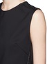 Detail View - Click To Enlarge - 3.1 PHILLIP LIM - Whipstitch leather trim dress combo