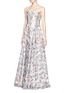 Figure View - Click To Enlarge - ALICE & OLIVIA - 'Dreema' strapless floral gown