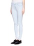 Front View - Click To Enlarge - J BRAND - Super Skinny contrast panel jeans