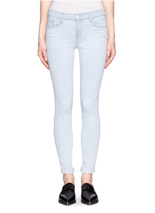 Main View - Click To Enlarge - J BRAND - Super Skinny contrast panel jeans