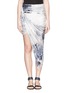 Main View - Click To Enlarge - HELMUT LANG - Tidal print asymmetric hem wrap skirt