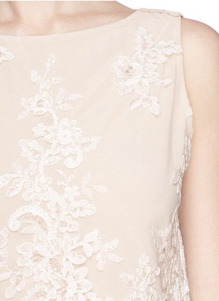 Detail View - Click To Enlarge - ALICE & OLIVIA - Amal floral embroidery shell top