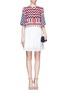 Figure View - Click To Enlarge - ALEXANDER MCQUEEN - Check print cropped top