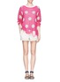 Figure View - Click To Enlarge - WILDFOX COUTURE - Metallic polka dot distressed sweater