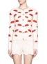 Main View - Click To Enlarge - ALICE & OLIVIA - Pout embroidery cardigan